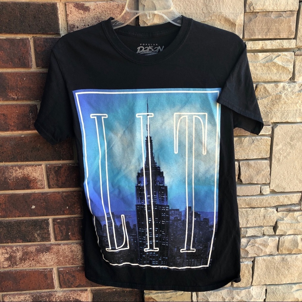Popular Poison Black Lit Tshirt Men S
